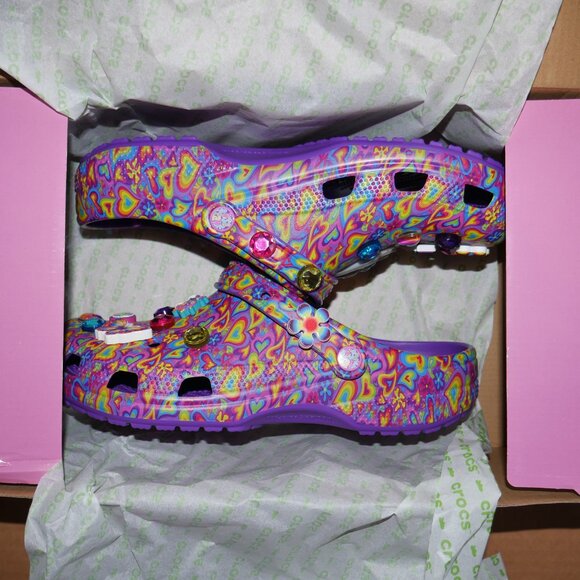Lisa Frank x Crocs Classic Clog Urban Outfitters Rare Women's Size 12 Men's 10 - Picture 6 of 13